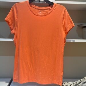 Lands' End Vibrant Orange Short Sleeve Tee